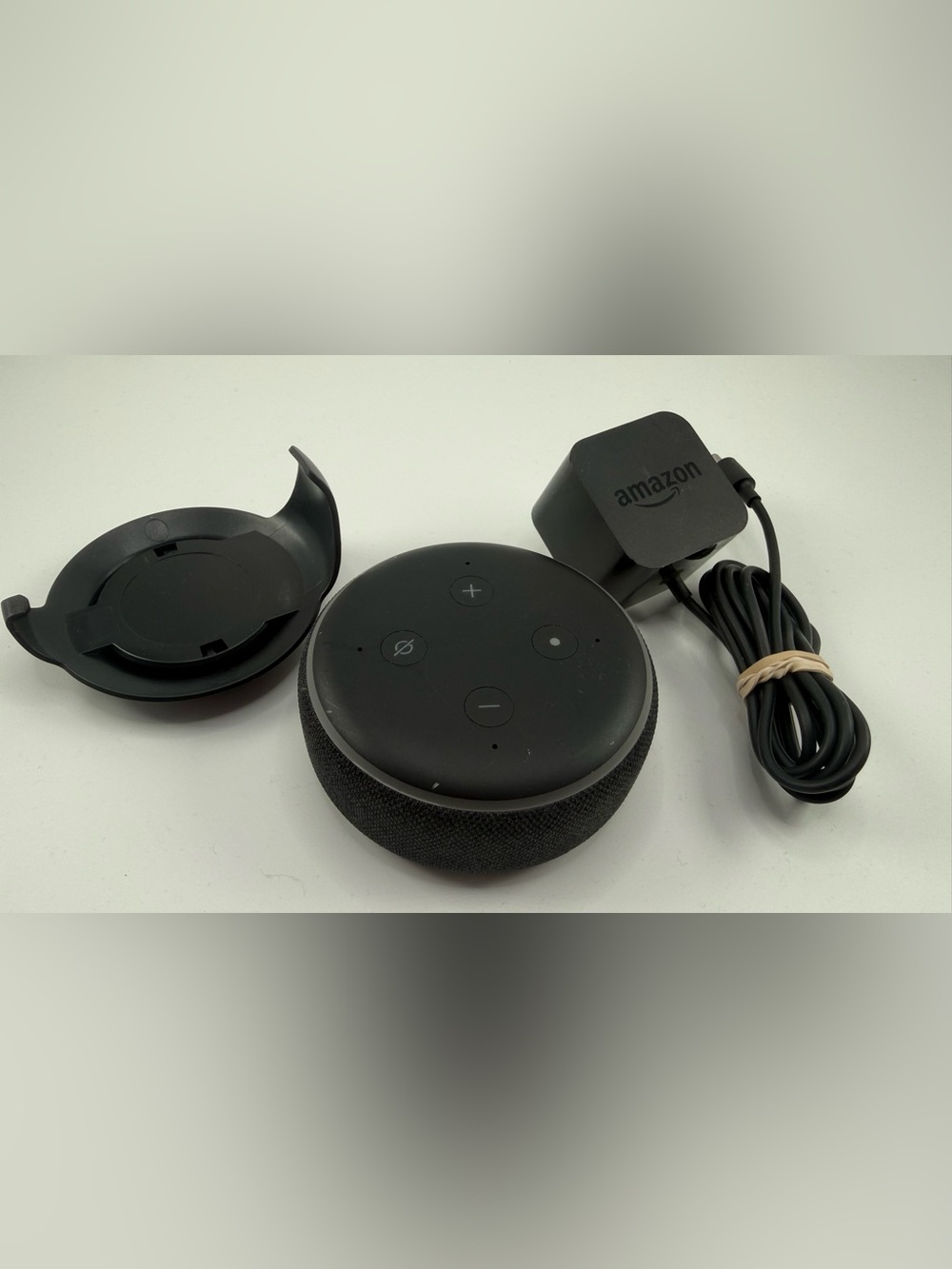 Amazon Echo Dot 3rd Gen w/ power adapter and wall mount